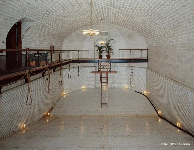 the Biltmore’s indoor 70,000 gallon pool