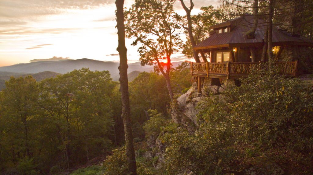 home and mountain view